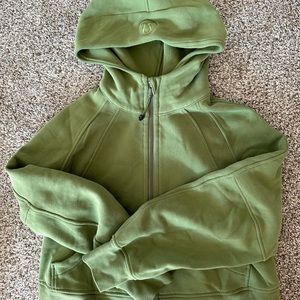 Lululemon crop scuba zip hoodie